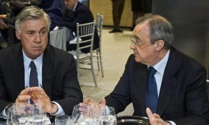 Florentino Pérez dijo que Ancelotti seguirá pase lo que pase en las próximas fechas de Liga y Champions