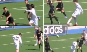 El hijo de Zidane se volvió a mandar un golazo con el infantil B del Real Madrid.