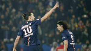 Zlatan metió un triplete en el triunfo del PSG. Mirá el show de goles del delantero