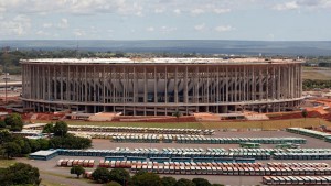 Estadio de Brasilia es transformado en una estación de buses nueve meses después del Mundial Brasil 2014