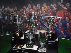 Cuatro equipos pretenden ganar el triplete en Europa y hacer el POKER de Guardiola con el Barcelona