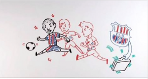 Ronaldo y su vida en dibujos