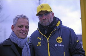 Rueda visitó Alemania y tuvo un emotivo encuentro con Jürgen Klopp, DT del Borussia Dortmund