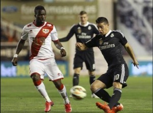 James anotó gol ante el Rayo Vallecano