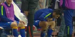 Álvaro Morata vomito en el banquillo tras ser sustituido vs Mónaco...