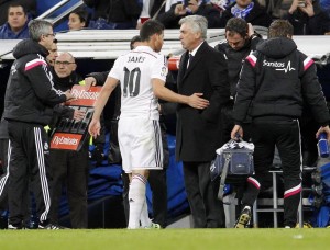 James fue elogiado por Carlo Ancelotti tras la goleada del Madrid 9-1 al Granada