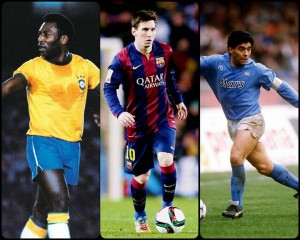 Jose Mourinho: “En mi opinión los 3 mejores jugadores de la historia son: Pele, Messi y Maradona”.