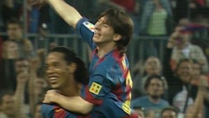 Celebra los 10 años del primer gol de #Messi en el Barça