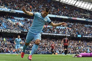 Agüero fue figura en la goleada del Manchester City