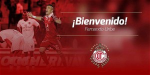 Fernando Uribe, nuevo jugador del Toluca