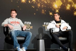 Messi y Ronaldo en el Balón de Oro