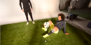 Marcelo haciendo freestyle en una nueva campaña de los botines adidas X