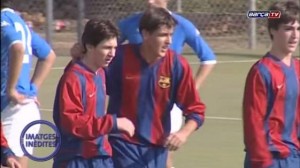 Inédito: Messi cuando aún militaba en el Cadete A del Barça