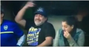 El gesto de Maradona con el golazo de Calleri