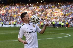 Presentación de James Rodríguez en el Real Madrid