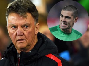 Louis van Gaal y Víctor Valdés