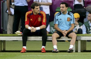 Xavi Hernández e Iker Casillas