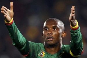 Samuel Eto'o con Camerún