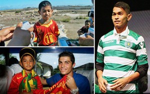 Cristiano ayudó al 'niño del 'tsunami' a fichar por el Sporting de Lisboa