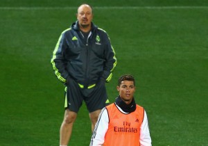 Rafa Benítez y Cristiano Ronaldo