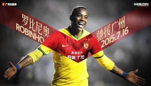 Robinho es nuevo jugador del Guangzhou Evergrande firmando por 6 meses y ganando cerca de 1 millon de euros al mes