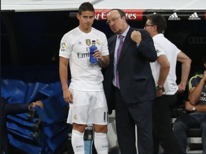 Benítez es consciente del estado físico de James previo al inicio de la temporada