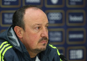 Rafael Benítez en rueda de prensa