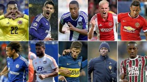 10 futuros cracks segun marca: Murillo, Mitrovic, Tielemans, Klaasen, Depay, Sanè, Fekir, Betancur, Embolo, Gerson