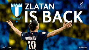 Malmo espera a Zlatan , ya viven la UEFA Champions League