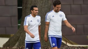 Pedro entrena con el Chelsea