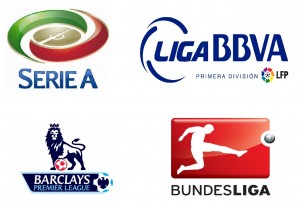 Liga BBVA, Serie A, Premier League y Bundesliga