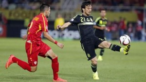 España derrotó a Macedonia como visitante y quedó muy cerca de lograr su tiquete a la Euro