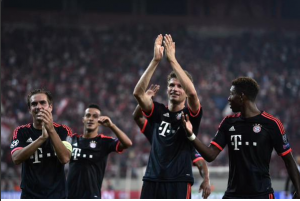 Bayern Munich goleó al Olympiakos por Champions como visitante
