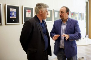 Benítez, Ancelotti juntos en un evento de la FIFA