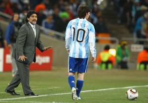 Messi y Maradona