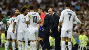 James y Benítez en el Real Madrid