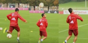 La magia de Thiago Alcántara en el entrenamiento del Bayern Munich: