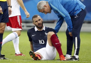 Lesión de Benzema con Francia