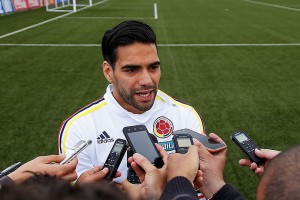 El delantero de la Selección Colombiana de fútbol Radamel Falcao.