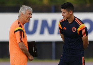 Pekerman y James con Colombia