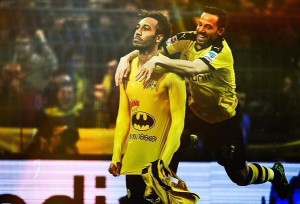 Pierre-Emerick Aubameyang registra 14 goles y 3 asistencias en 12 partidos de Bundesliga..