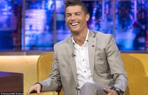 Cristiano Ronaldo apareció en Jonathan Ross Show de ITV para hablar sobre su película.