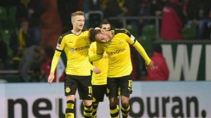 Pierre-Emerick Aubameyang marcó su décimo sexto gol en la presente Bundesliga con Borussia Dortmund.