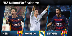 Messi, Ronaldo y Neymar