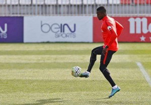 Jackson Martínez con el Atlético de Madrid