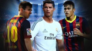 Messi, Neymar y Ronaldo