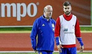Del Bosque: "Analizarmos la situación entre Piqué y Arbeloa y tomaremos medidas al respecto"