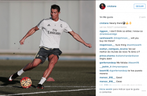 Cuenta oficial de Cristiano en Instagram