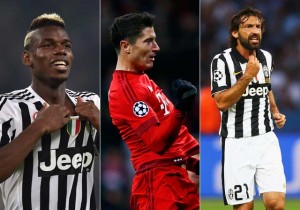 Pirlo Lewandowski Pogba