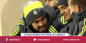 #RealMadrid: Isco Alarcón y su gesto al ver a Toni Kroos en el banquillo